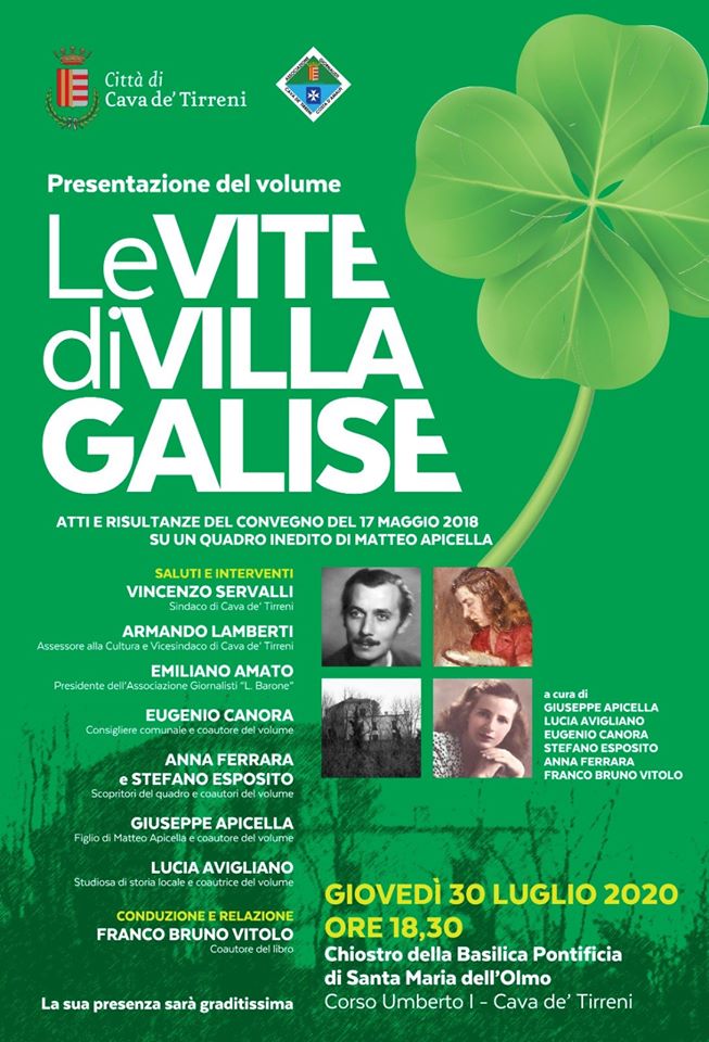 Messaggi del sindaco – Presentazione del libro “Le Vite di Villa Galise”