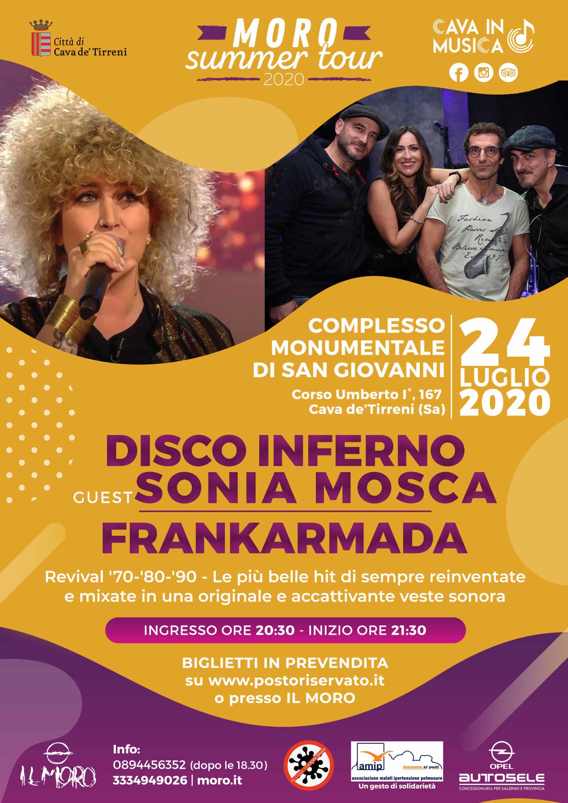 Pub Il Moro: Questa sera, Discoinferno Live guest Sonia Mosca & Frankarmada