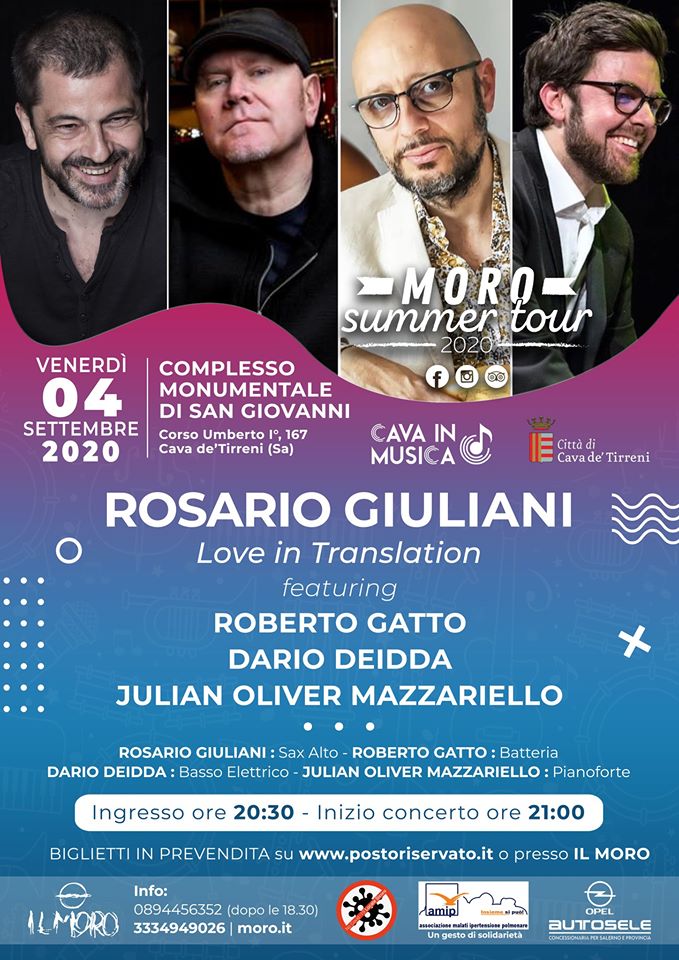 Pub Il Moro: Questa sera Rosario Giuliani “Love in Translation”