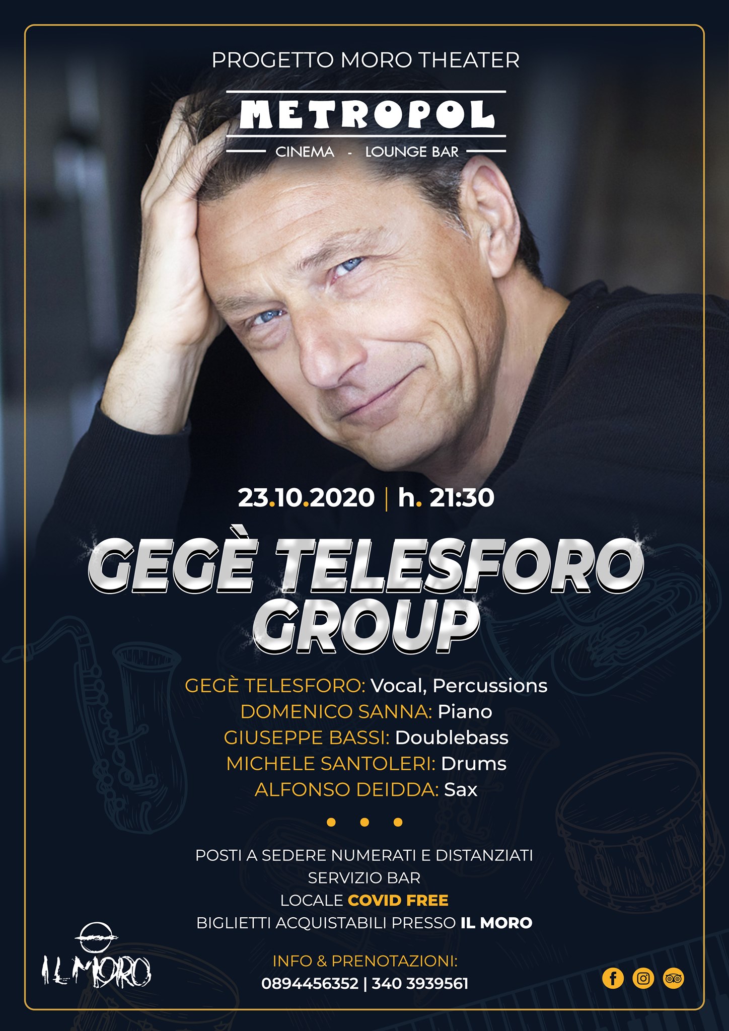 Pub Il Moro: venerdì 23 ottobre al Metropol – Gegè Telesforo Group