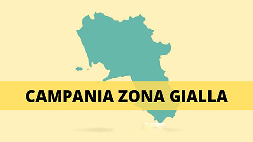 Campania zona gialla prima di Natale: calo contagi ma tempi tecnici da rispettare