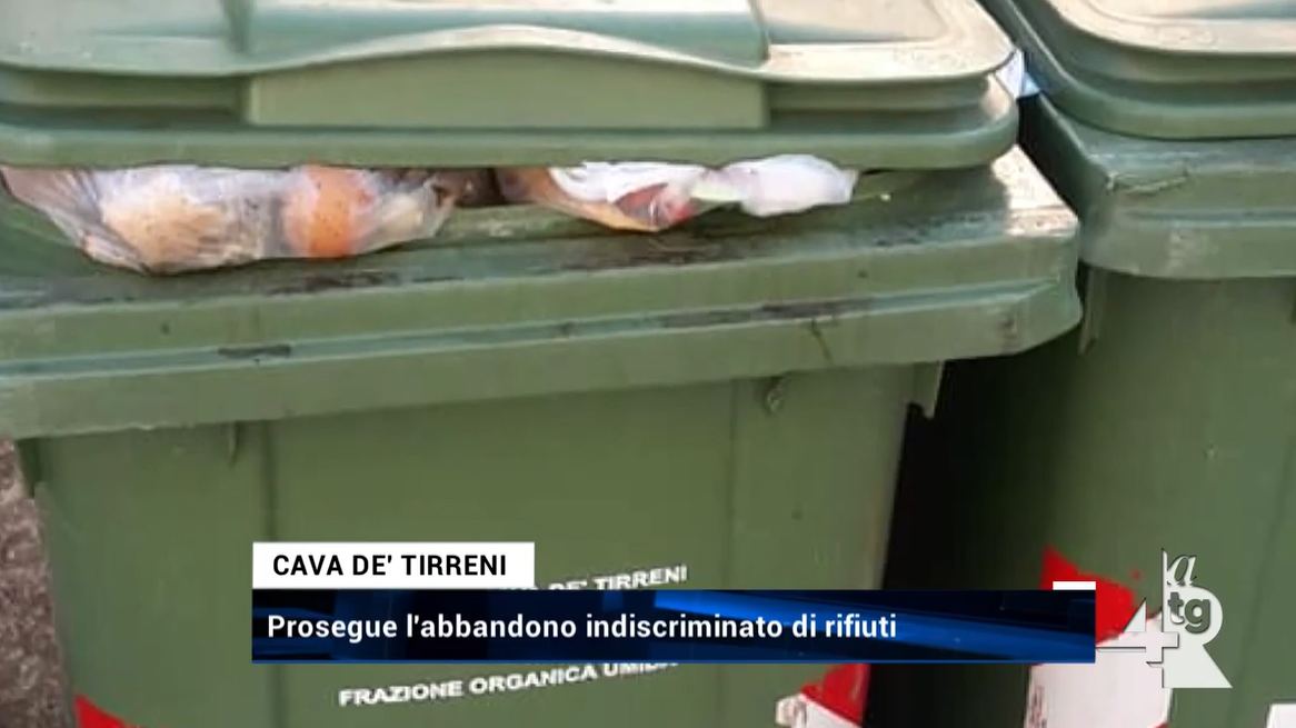 A Cava de’ Tirreni prosegue abbandono indiscriminato di rifiuti