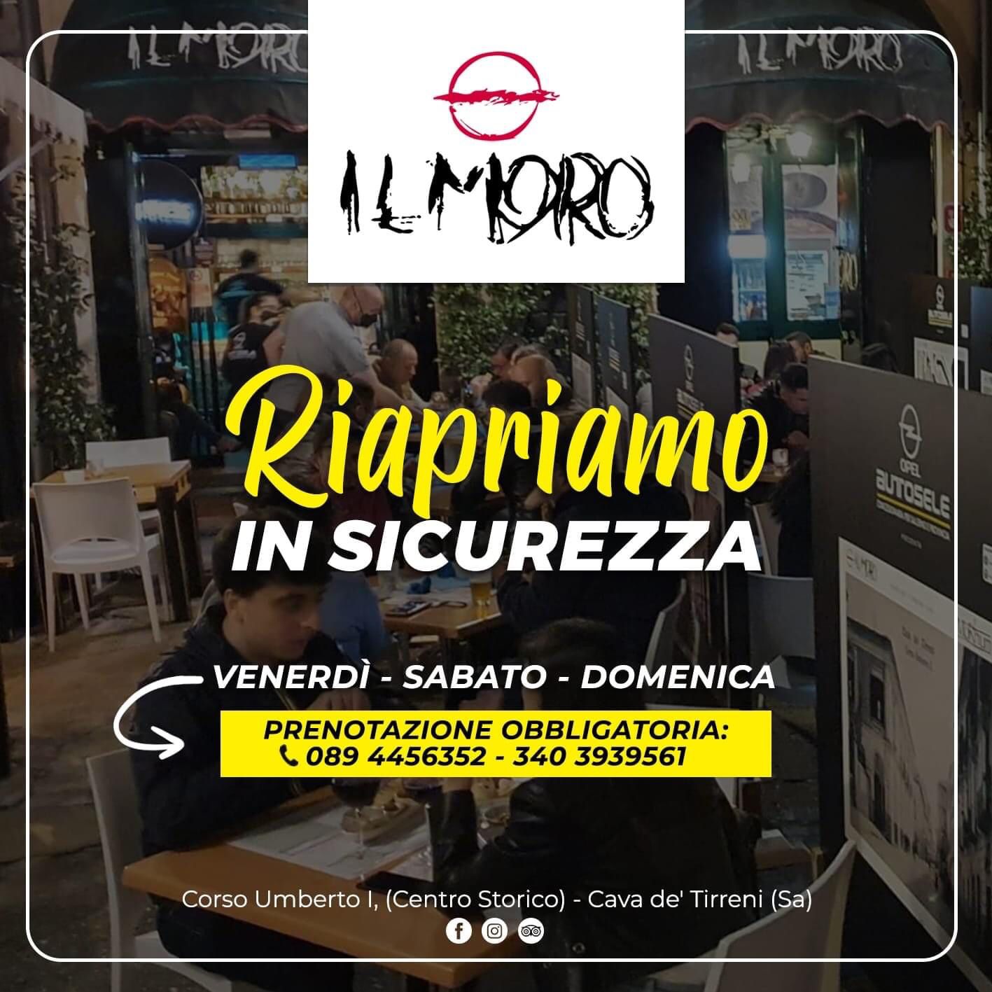 Pub Il Moro, RIAPRIAMO IN SICUREZZA