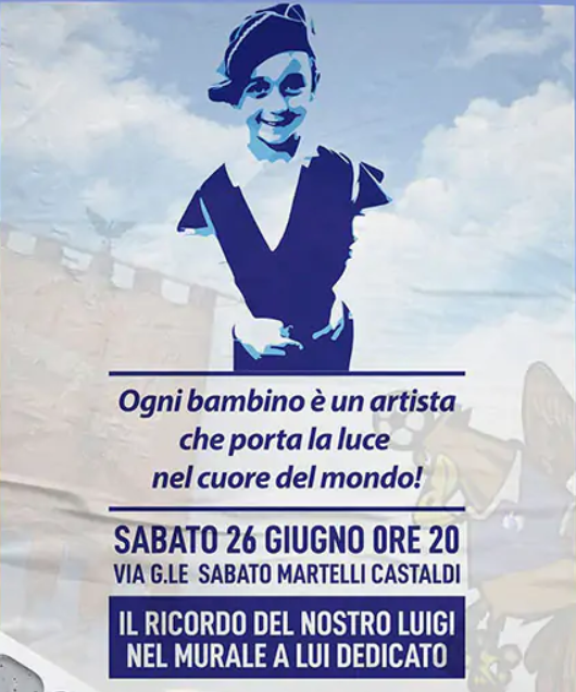 A Cava de’ Tirreni un murale dedicato alla memoria di Luigi Di Martino