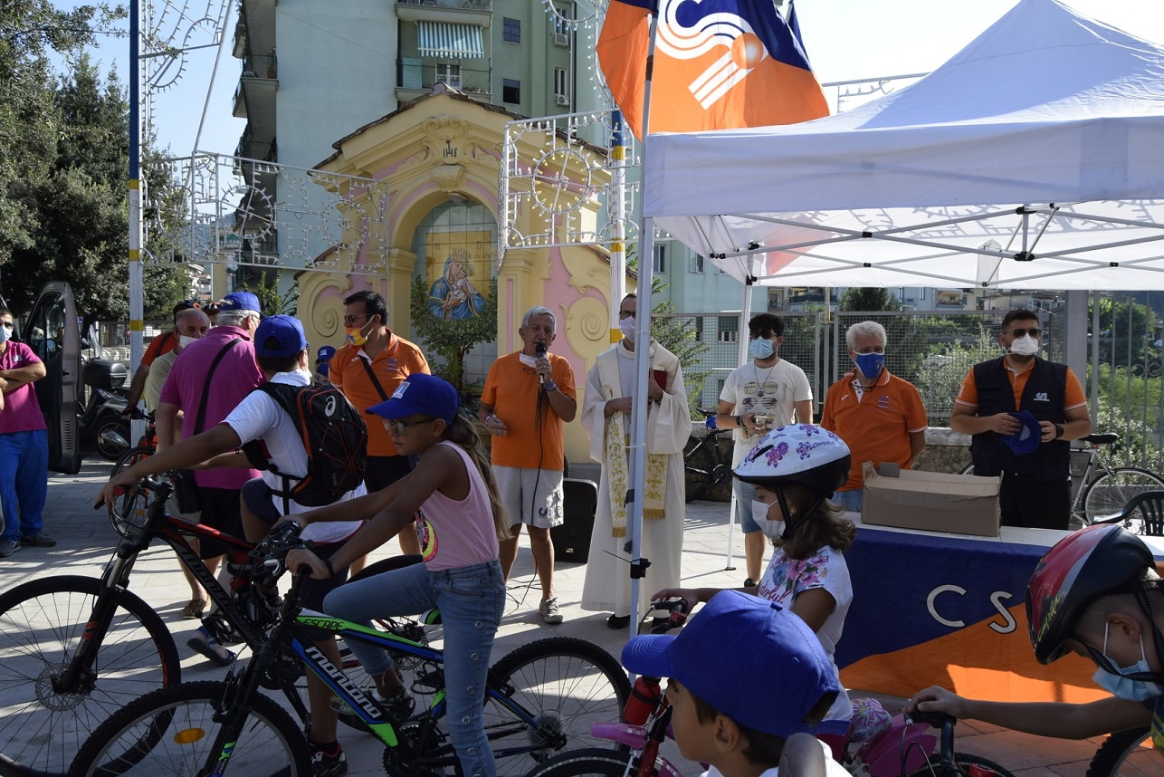 Cava de’ Tirreni, grande partecipazione al Giro Cicloturistico Madonna dell’Olmo “Per non dimenticare” organizzato dal CSI