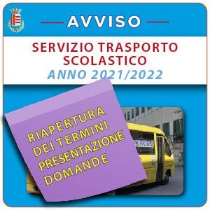 Info per i cittadini, AVVISO DI RIAPERTURA TERMINI PER TRASPORTO SCOLASTICO