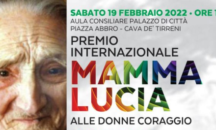 Sabato 19 Febbraio, Premio internazionale Mamma Lucia