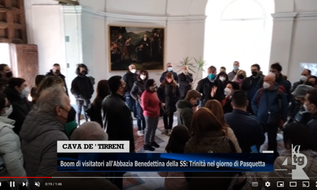 Cava de’ Tirreni: boom di visitatori all’Abbazia Benedettina della SS. Trinità a Pasquetta